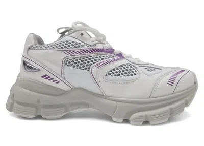Pre-owned Axel Arigato Marathon Runner (women's) Sneakers In White/purple In Multi