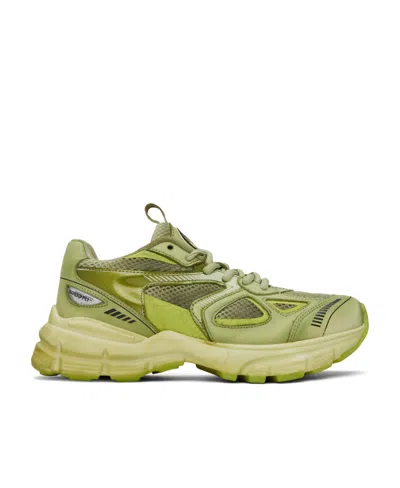 Axel Arigato Green Marathon Dip-dye Sneakers In Lime Green
