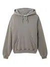 Axel Arigato Medium Grey Hoodie With Logo Print In Gray