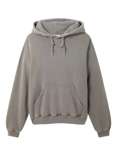 AXEL ARIGATO MEDIUM GREY HOODIE WITH LOGO PRINT