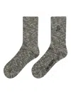 Axel Arigato Mélange Crew Socks In Gray