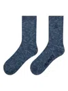 Axel Arigato Mélange Crew Socks In Blue