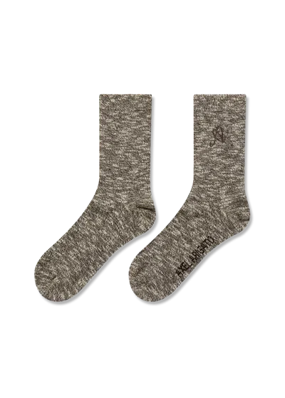 Axel Arigato Mélange Tube Socks In Brown