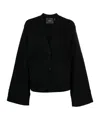 Axel Arigato Memory Boxy-fit Wool Cardigan In Black