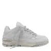 Axel Arigato Area Lo Perforated Leather Sneakers In Gray