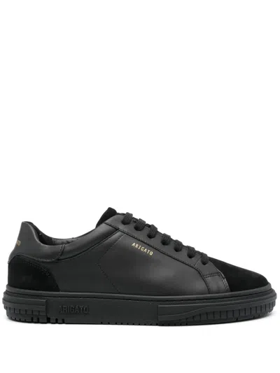 Axel Arigato Atlas Trainers In Black Suede And Leather