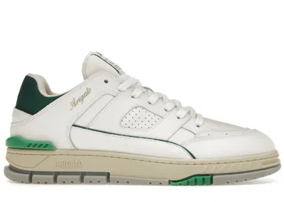 Pre-owned Axel Arigato Men's  Area Lo Sneaker Sneakers In White/kale Green