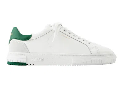 Pre-owned Axel Arigato Men's  Atlas Sneakers In White/kale Green
