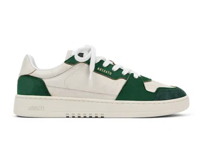 Pre-owned Axel Arigato Men's  Dice Lo Sneaker Sneakers In White/kale Green
