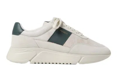 Pre-owned Axel Arigato Men's  Geneis Vintage Trainers Sneakers In Beige/green