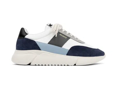 Pre-owned Axel Arigato Men's  Genesis Vintage Runner Sneakers In White/blue/navy