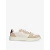 Axel Arigato Mens Beige Comb Dice Lo Leather And Suede Low-top Trainers In Beige Comb