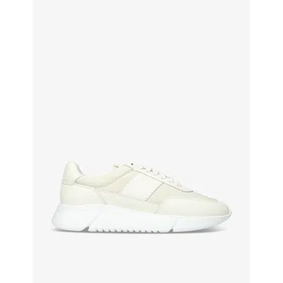 AXEL ARIGATO AXEL ARIGATO MEN'S BEIGE GENESIS VINTAGE RUNNER LEATHER AND RECYCLED-POLYESTER TRAINERS
