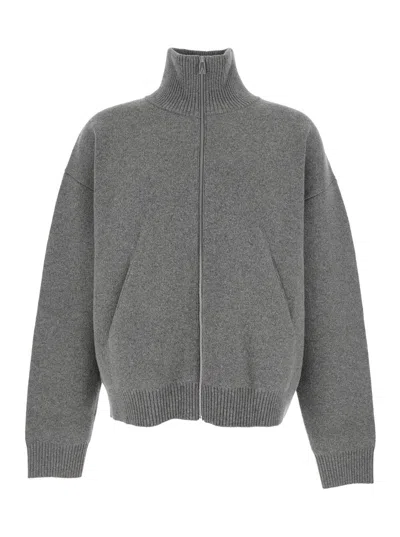 Axel Arigato Men Core Zip-up Sweater In Gray