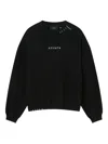 Axel Arigato Embroidered Logo Black Sweatshirt With Drop Shoulder Design In Black