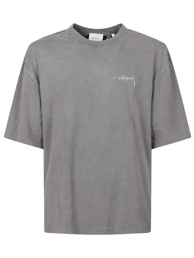 Axel Arigato Grey Crewneck Logo T-shirt In Gray