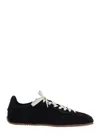 Axel Arigato Daze Runner Black Sneaker With Logo On The Tongue And Grooved Sole In Suede Man In Multi