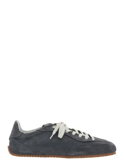AXEL ARIGATO AXEL ARIGATO MEN 'DAZE RUNNER' GREY SNEAKER WITH LOGO ON THE TONGUE AND GROOVED SOLE IN SUEDE MAN