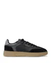 Axel Arigato Black Low Sneakers In Eco-friendly Leather And Suede With Beige Sole In Black
