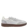 Axel Arigato Suede Round Toe Sneakers With Rubber Sole In Gray