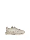 Axel Arigato Eris White Sneaker With Side Logo Lettering And Panel Design In Suede Man In Neutral