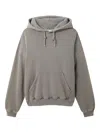 Axel Arigato Medium Grey Hoodie With Logo Print In Gray
