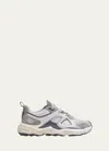 Axel Arigato Satellite Runner Leather Sneakers In Light Grey