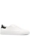 Axel Arigato Clean 90 Contrast White Low Top Sneakers With Laminated Logo In Leather Man In White