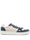 Axel Arigato Men's Sneaker Dice Lo Beige And Black In Leather And Suede With Recycled Materials In White