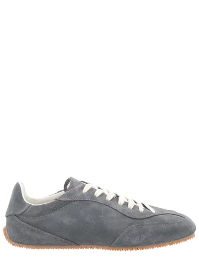 Axel Arigato Daze Runner Grey Sneaker With Logo On The Tongue And Grooved Sole In Suede Man In Gray