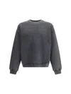 Axel Arigato Anthracite Grey Typo-embroidered Jersey Sweatshirt In Gray