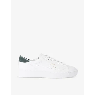 Axel Arigato Court Logo-embossed Leather Low-top Trainers In White/oth