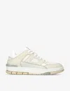 Axel Arigato Mens Cream Comb Area Leather And Recycled Polyester Low-top Trainers In Cream Comb