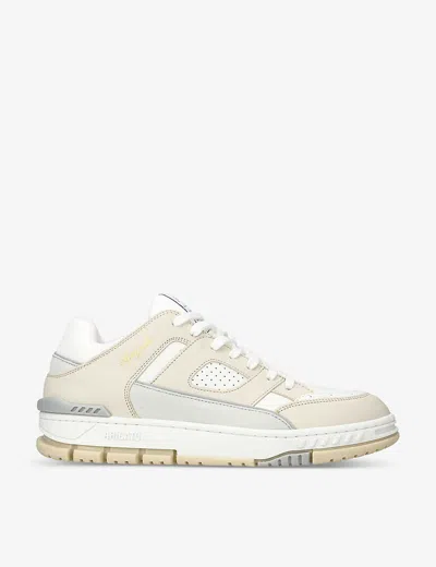Axel Arigato Mens Cream Comb Area Leather And Recycled Polyester Low-top Trainers