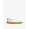 Axel Arigato White Leather And Suede Sneakers Dice T-toe With Recycled Materials In White