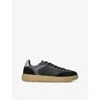 Axel Arigato Mens Black Dice Leather And Suede Low-top Trainers In Black