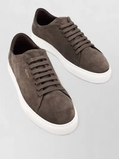 Axel Arigato Mens Suede Sneakers Round Toe Design In Brown