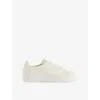 Axel Arigato Dice Laceless White Low Top Slip-on Sneakers In Suede Man In White
