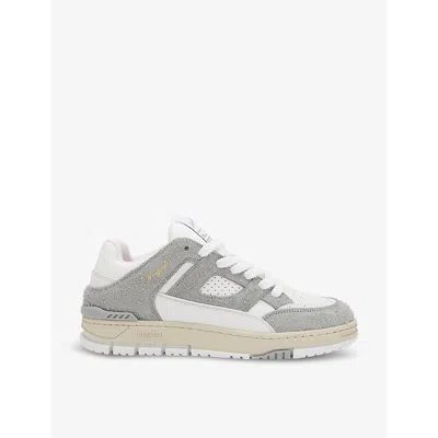 AXEL ARIGATO MENS AXEL ARIGATO AREA LO BRUSHED-SUEDE AND LEATHER LOW-TOP TRAINERS