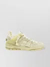 Axel Arigato Mens Cream Area Patchwork Leather And Recycled Polyester Mid-top Trainers