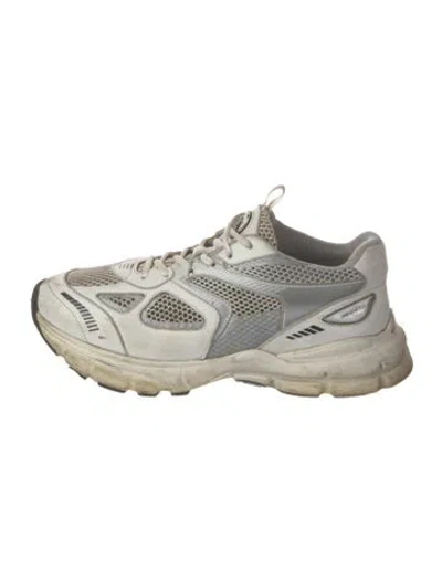 Pre-owned Axel Arigato Mesh Patterned Athletic Sneakers In White