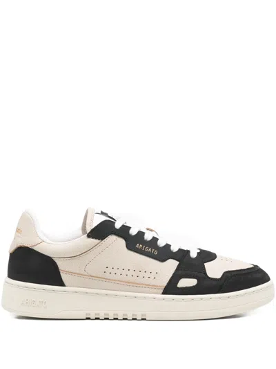 Axel Arigato Dice Lo Black And Beige Two-tone Sneakers In Calf Leather Man In Multi