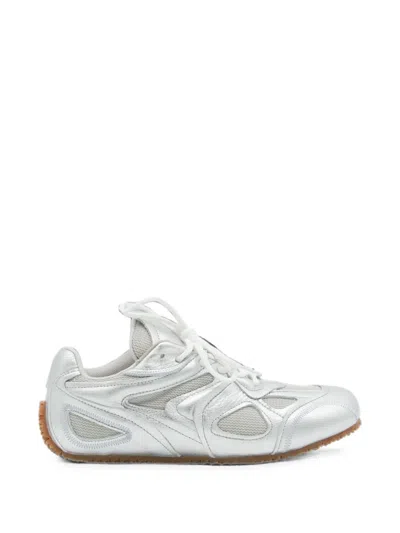 Axel Arigato Metallic-effect Panelled Sneakers In Silver