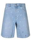 Axel Arigato Blue Miles Denim Shorts In Blue