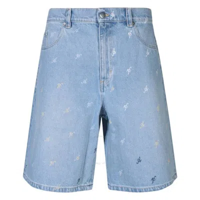 AXEL ARIGATO AXEL ARIGATO MILES LOGO PRINT DENIM SHORTS