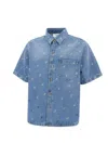 AXEL ARIGATO AXEL ARIGATO MILES LOGO PRINTED DENIM SHIRT