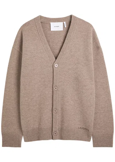 AXEL ARIGATO AXEL ARIGATO MILO LOGO-EMBROIDERED WOOL CARDIGAN