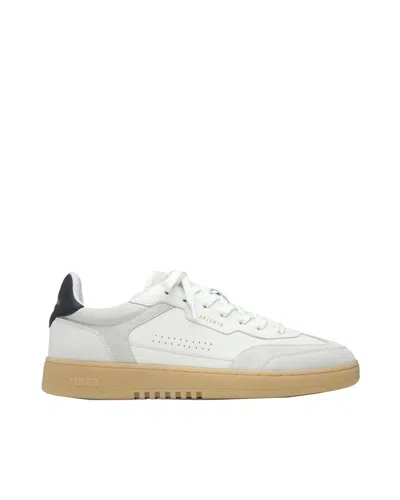 Axel Arigato Dice T-toe White Low Top Sneakers With Logo Patch On The Tongue And Logo Lettering On The Rear In Le