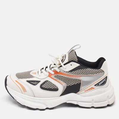 Pre-owned Axel Arigato Multicolor Leather And Mesh Marathon Runner Sneakers Size 38