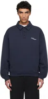 Axel Arigato Navy Base Polo In Navy